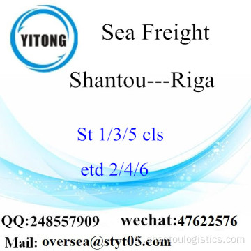 การรวม LCL ของ Shantou Port ไปยัง Riga